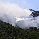 Kazdağları'nda çıkan orman yangınının ilerlemesi önlendi