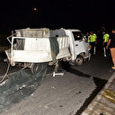 Yakıtı bittiği için itilen araca tanker çarptı: İki yaralı var