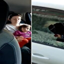 "İmamoğlu'nun özel kalemiyim" diyerek hamile kadın ve küçük çocuğun bulunduğu araca taşla saldırdı