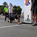 Aydın'daki koşuda ilginç anlar: Yarışı sürünerek bitirdi soluğu hastanede aldı