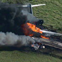 ABD'de korkutan kaza: Alev topuna dönen uçaktan 21 kişi sağ çıktı