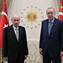 Cumhurbaşkanı Erdoğan ile MHP Genel Başkanı Bahçeli Külliye'de görüştü