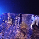 Sağlıkçıları taşıyan otobüs kaza yaptı: 1 ölü 25 yaralı