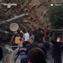 Malatya'da bina çöktü! İlk görüntüler