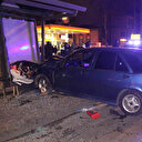 Otomobil durağa daldı: 5 yaralı