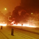 Kahramanmaraş'taki petrol boru hattında korkutan patlama: Alevler yolu kapattı