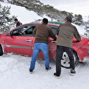 Yaban hayatı için yola çıktılar: Mahsur kalan şahsı kurtardılar
