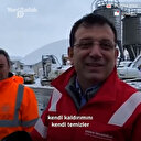 İmamoğlu: Herkes kendi kaldırımını temizlemeli belediye her kaldırıma adam koyamaz