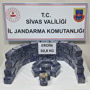 Sivas'ta yolcu otobüsüne operasyon: 50 kilogram eroin ele geçirildi