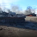 Ukrayna'nın Kharkov şehrinde Rus tankları imha edildi