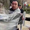 Ukraynalılar yakaladıkları Rus vatandaşını ağaca bağladı
