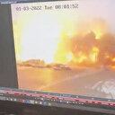 Harkov'da yönetim binası böyle vuruldu