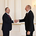 Bakan Çavuşoğlu Azerbaycan Cumhurbaşkanı Aliyev ile görüştü