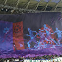Konyasporlu taraftarlardan 3 boyutlu koreografi
