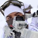 Kadın PÖH'ler karlı dağlarda görev başında