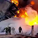 Rusya'nın vurduğu petrol deposu yanmaya devam ediyor