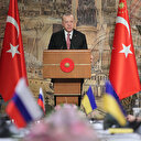 Cumhurbaşkanı Erdoğan Dolmabahçe'de Rus ve Ukrayna heyetlerine seslendi: Tüm dünya müjde bekliyor