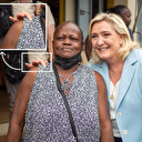 Macron'un rakibi Marine Le Pen ırkçılığını tescilledi: Siyahi kadına dokunmamak için çaba sarf etti