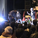 İsrail'in İstanbul Konsolosluğunun önünde Mescid-i Aksa baskını protesto edildi