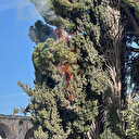 İşgalci İsrail polisi Mescid-i Aksa'da yangın çıkardı