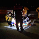 Yoldan çıkan otomobil bariyerlere saplandı sürücü şoka girdi