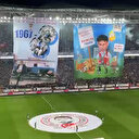 Trabzonspor'un şampiyonluk maçında gönderme içeren koreografi