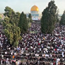 İşgal altındaki Kudüs'te binlerce Müslüman Bayram namazı kıldı