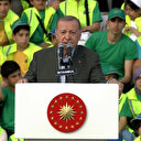 Cumhurbaşkanı Erdoğan Atatürk Havalimanı Millet Bahçesi'ni dolduran kalabalığa seslendi: Şu an karşımda 560 bin kişi bulunuyor