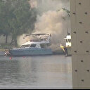 Balat sahilinde teknede yangın