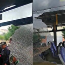 İstanbul’da yine İETT krizi: Otobüsün camı patladı yolcular mahsur kaldı