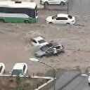 Ankara'da selde sürüklenen aracını böyle durdurmaya çalıştı