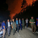 Tarım ve Orman Bakanı Kirişci Marmaris'teki orman yangınında havadan incelemede bulundu: Çok endişelendirecek bir yangın değil