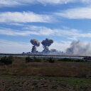 Kırım'daki askeri havaalanında patlama meydana geldi