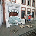 Esenyurt'ta camiye su baskınına karşı kum torbalı önlem