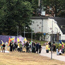 Helsinki'de terör örgütü PKK/YPG yandaşları İsveç Finlandiya ve Türkiye aleyhine gösteri yaptı