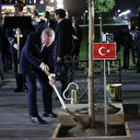 Cumhurbaşkanı Erdoğan Semerkant'ta ağaç dikti
