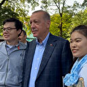 Central Park'ta yürüyüş yapan Cumhurbaşkanı Erdoğan'a büyük ilgi
