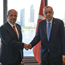 Cumhurbaşkanı Erdoğan KKTC Cumhurbaşkanı Tatar ile görüştü