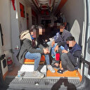Ambulanstan 12 kaçak göçmen çıktı