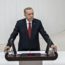 Cumhurbaşkanı Erdoğan'ın uzun süre ayakta alkışlanan konuşması: Hiç kimse Türkiye’nin ufkunu 780 bin kilometrekareye hapsedemez