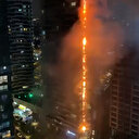 Kadıköy'de korkutan yangın: 24 katlı bina alev alev yandı