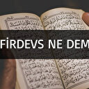 Firdevs ne demek?