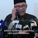 Basın toplantısı yaparken Cumhurbaşkanı Erdoğan aradı