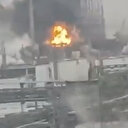 Rusya Angarsk'ta petrol rafinerisinde yangın