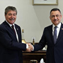 Cumhurbaşkanı Yardımcısı Oktay, KKTC Başbakanı Üstel ile görüştü