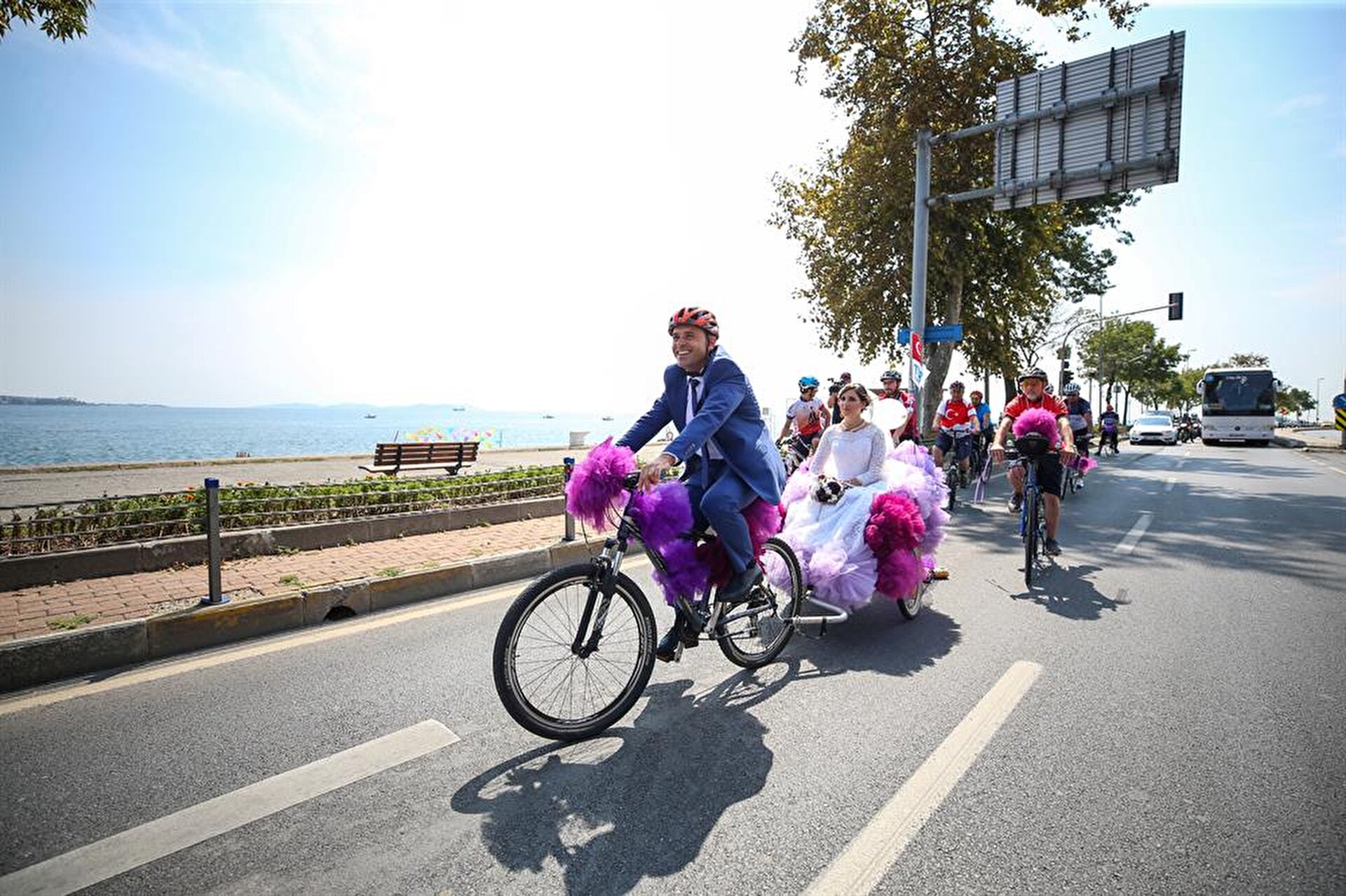 Wedding Bike For Bridal Couple In Istanbul