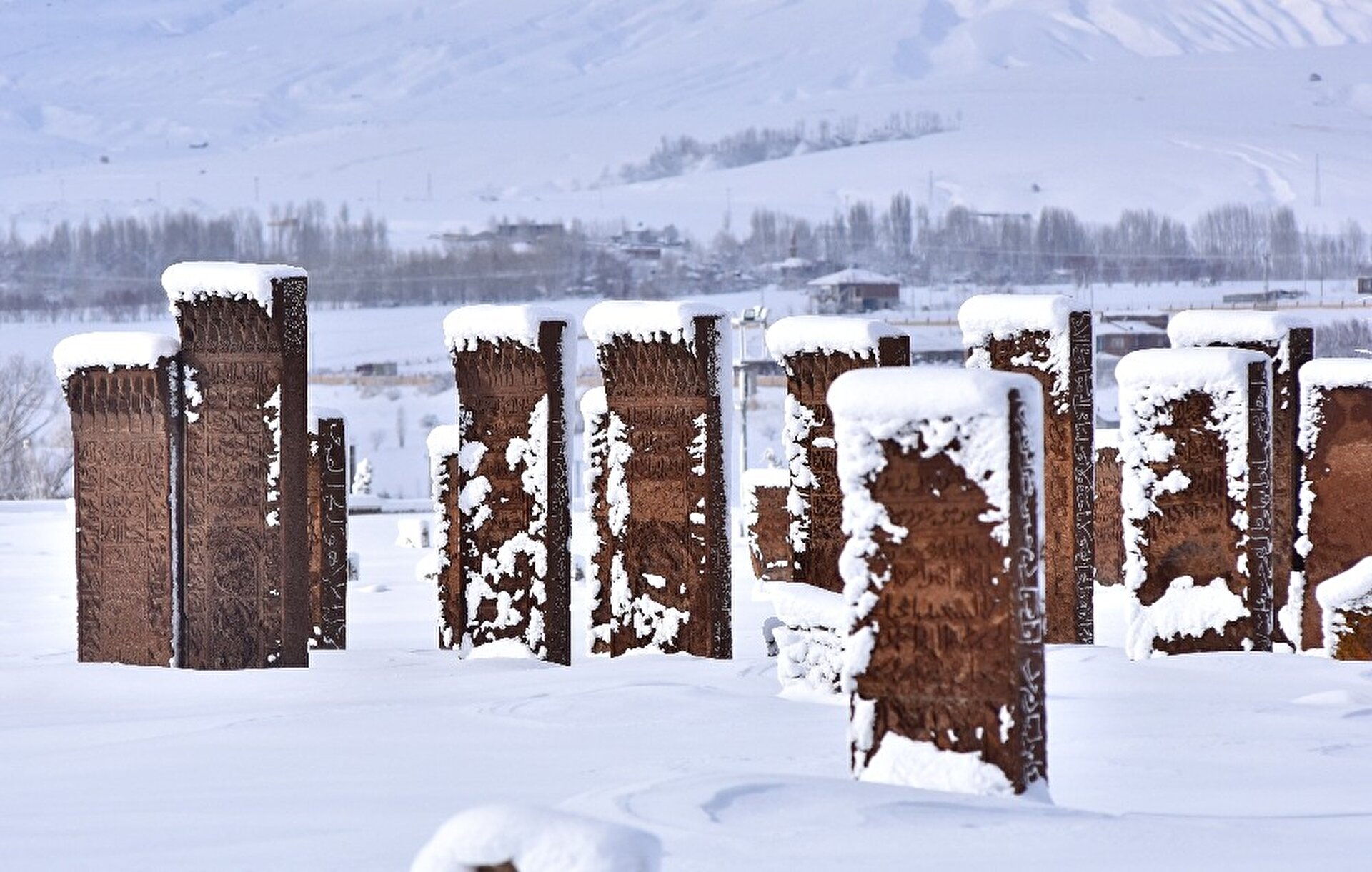 Snow turns Turkey's historical Ahlat into winter wonderland