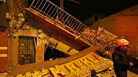 İzmir'de 3 katlı bina çöktü