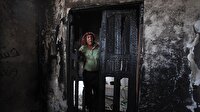 Yahudi yerleşimciler Filistinli ailenin evini ateşe verdi