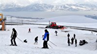 Nemrut'ta kayak sezonu başladı